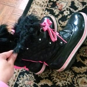 Justice girls size 6 rain boots